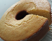 Bolo de fubá com coalhada