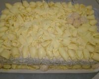 Bolo de aniversário de pêssego