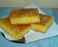 Bolo de milho feito com cuscuz