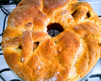 Pão casatiello de Páscoa