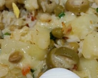Salada de bacalhau rápida