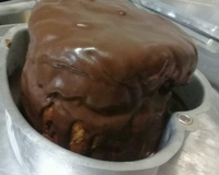 Panetone de chocolate gelado