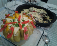 Minimoranga com carne de sol e queijo coalho