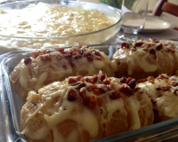 Batata recheada com bacon