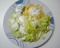 Molho de creme de leite, iogurte e limão