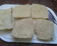 Pão rápido de micro-ondas e de aveia