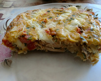 Omelete de forno fácil e gostoso