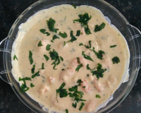 Camarão ao molho branco