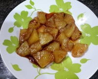 Abacaxi grelhado com canela e mel