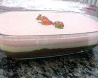 Mousse pudim napolitano