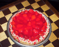 Torta maravilhosa de morango