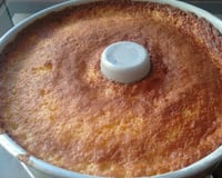 Bolo rápido de flocão de  milho com coco