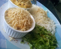 Frango com creme de milho