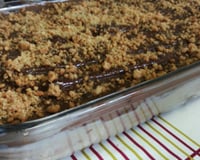 Torta de bolachinha com paçoca