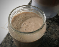 Vitamina de banana com chocolate