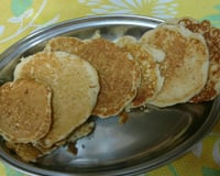 Panqueca americana salgada de queijo Minas