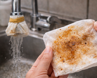 Fiz esse teste para saber se a água estava chegando suja na minha cabeça e não acreditei no resultado