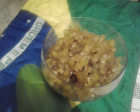 Doce de mamão verde em cubinhos