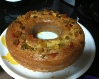 Bolo de fruta cristalizada