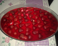 Pavê gelado de morango