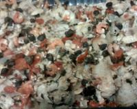 Peixe ao molho de camarão e alcaparras