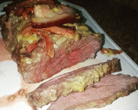 Maminha na mostarda e alho assada