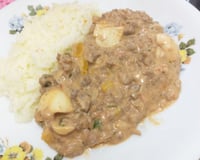 Estrogonofe de carne moída