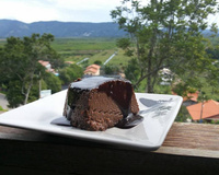 Pudim de Chocolate em barra