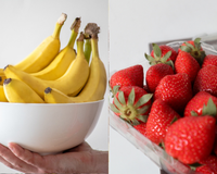 Morangos ou bananas: qual fruta é melhor para controlar o açúcar no sangue e fornecer energia?