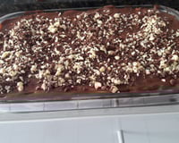 Pavê de chocolate preto e branco