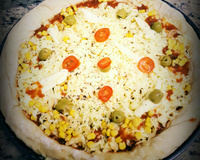 Massa de pizza italiana deliciosa