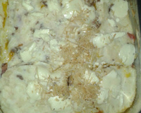 Escondidinho de requeijão com carne moída