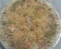 Pizza rápida de liquidificador