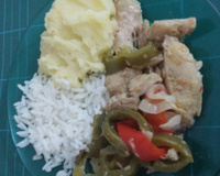 Peixe com pimentão