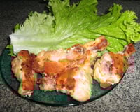 Frango empanado assado