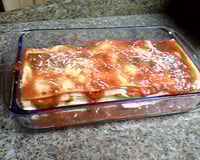 Lasanha simples presunto e queijo