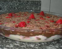 Delícia de chocolate e morango