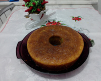 Bolo de fubá com erva - doce