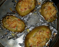 Batata assada com bacon