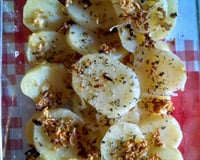 Batata assada com alho e azeite