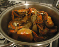 Caranguejo com pirão