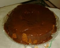Bolo de cenoura com brigadeiro
