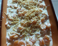 Camarão com requeijão cremoso e creme de leite