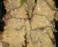 Lombo assado ao vinho com molho especial