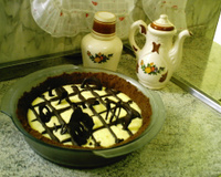 Torta gelada de maracujá