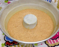 Bolo de aveia em flocos