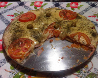 Pizza de pão de fôrma