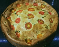 Torta de espinafre de liquidificador