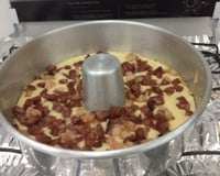 Torta de bacon com calabresa