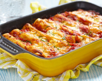 Canelone recheado com presunto, queijo e requeijão: confira a receita